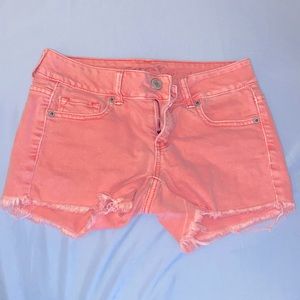 AE pink stretch shorts